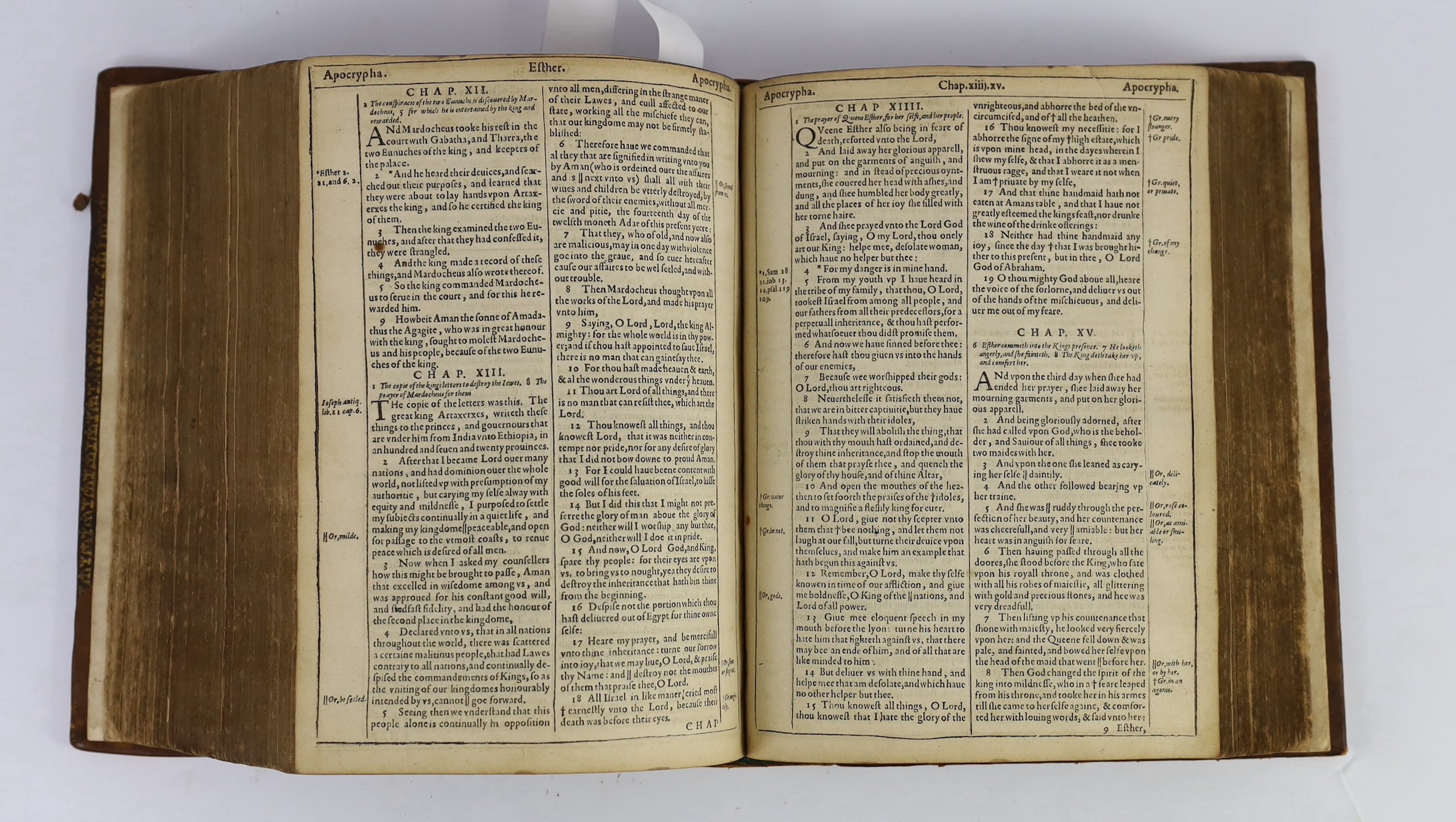 [BIBLE, Authorised Version, 1613] - The Holy Bible, containing the Old Testament and the New: Newly Translated out of the Original Tongues: And with the former Translations diligently comparted and reuised, By His Majest